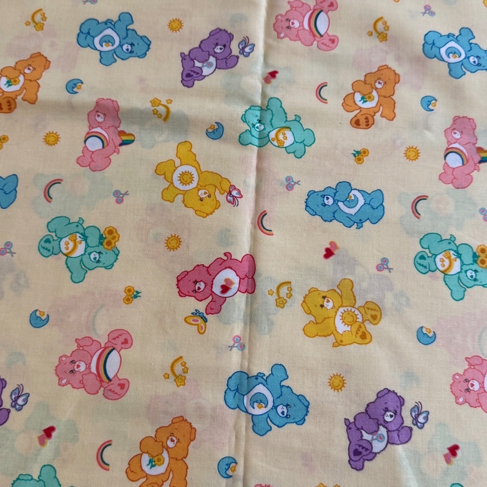 Care Bears 2004 Cranston Village Cotton Fabric 1 Yard 8 Inches Yellow